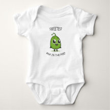 Sötaste ärta i Poden Cute Baby BodySuit
