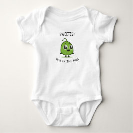 Sötaste ärta i Poden Cute Baby BodySuit T Shirt