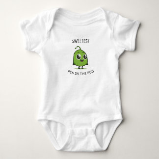 Sötaste ärta i Poden Cute Baby BodySuit T Shirt