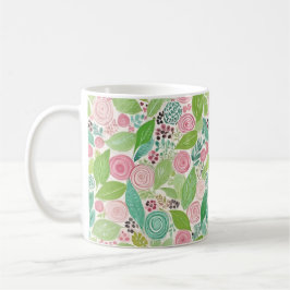 Sötaste blommönster kaffemugg