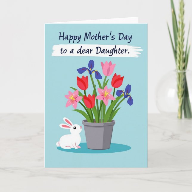 Sötaste Blomster Morsdags Kort (Framsida)