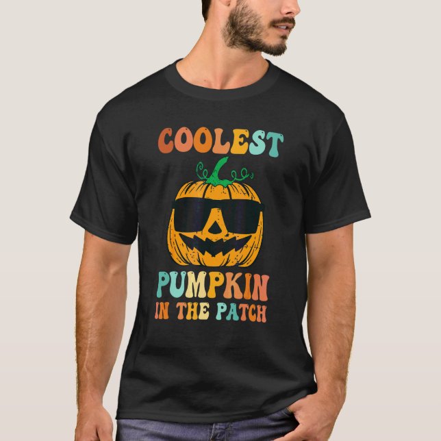 Sötaste Coolaste Pumpa I Plocket Halloween Pojkar T Shirt (Framsida)