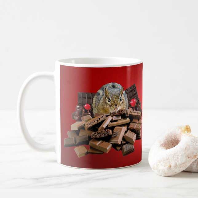 Sötaste dagen Chocolate Chipmunk Kaffemugg (Med munk)