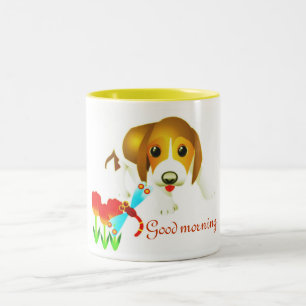 Sötaste Hund Två-Tonad Mugg