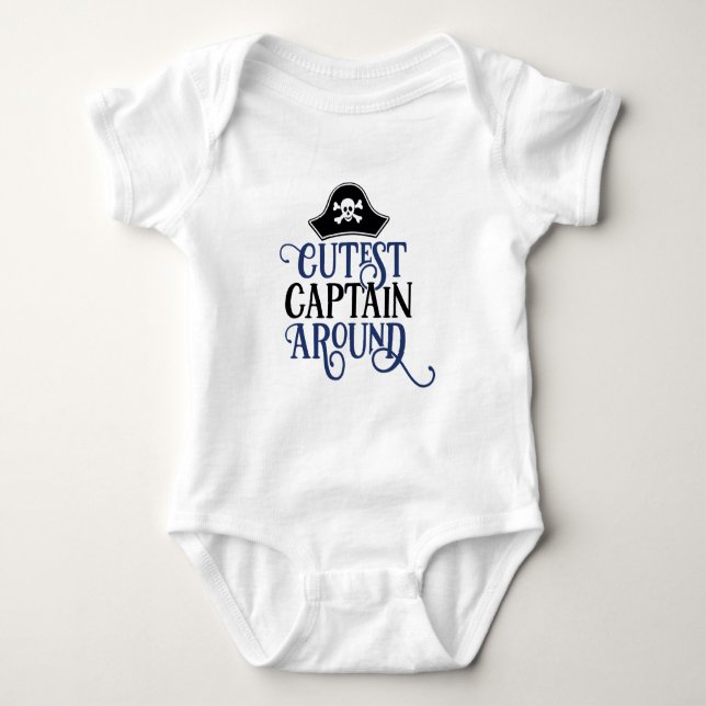 Sötaste kapten runt omkring t shirt (Framsida)