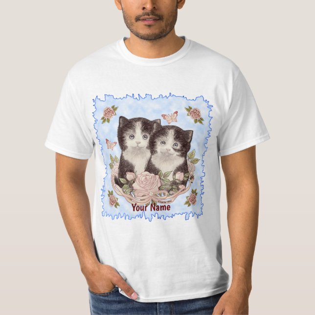 Sötaste Kattungar katt T-Shirt (Framsida)