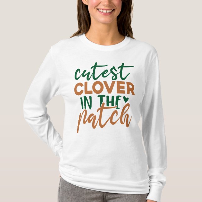 Sötaste klöver i klöverbladet St. Patrick's-60863 T Shirt (Framsida)