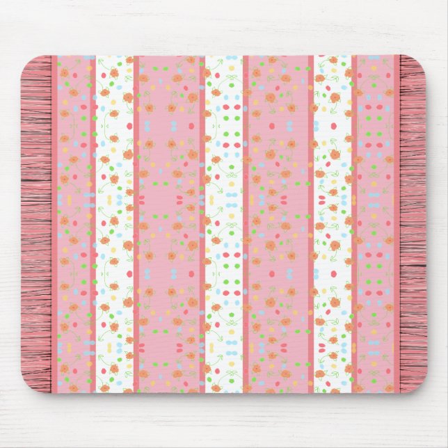 Sötaste lilla Blommigten Patterned Carpet Stil Musmatta (Framsidan)