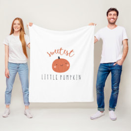 Sötaste lilla pumpa Fleece Blanket sött fall