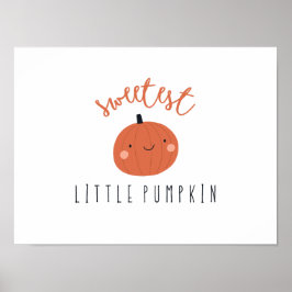 Sötaste lilla pumpa Poster Skriver digitalt