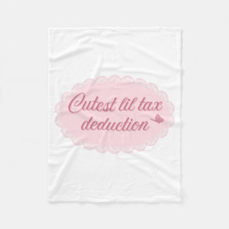 Sötaste lilla skatteavdrag – Rosa Whimsical Spets Fleecefilt