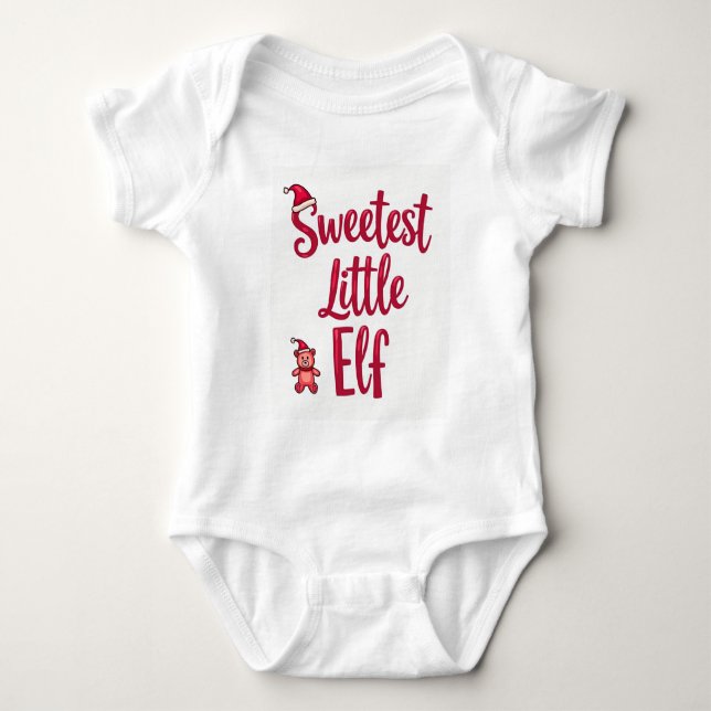 Sötaste Lilla Tomte Julskjorta: T Shirt (Framsida)