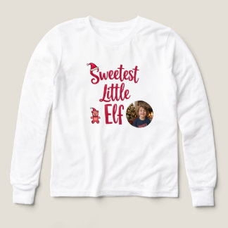 Sötaste Lilla Tomte | Personlig Bebis Foto T Shirt