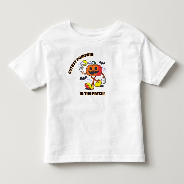 Sötaste pumpen i lapparken! Halloween T-Shirt (Framsida)