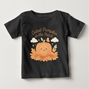 Sötaste pumpen i lappen Halloween höstlöv T Shirt