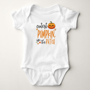 Sötaste pumpen i lappen, höst första Halloween T Shirt