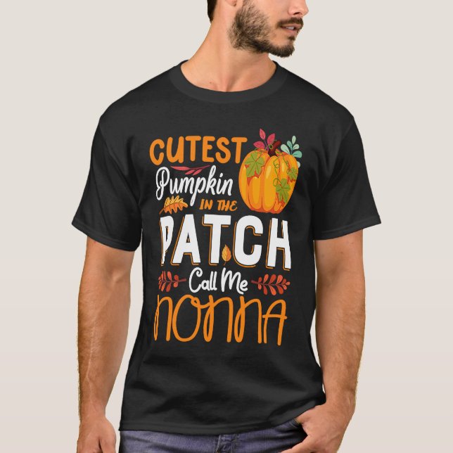 Sötaste pumpen i lappen Ring mig Nonna Hallowee T Shirt (Framsida)