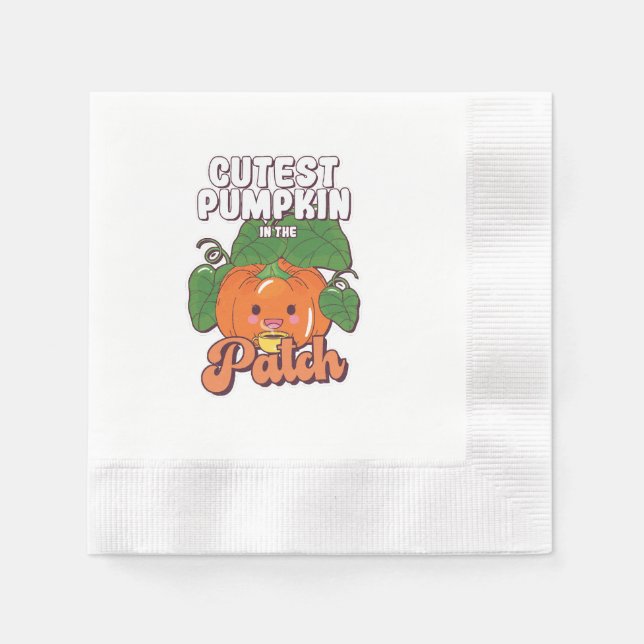 sötaste pumpor i hela lapparken pappersservett (Framsidan)