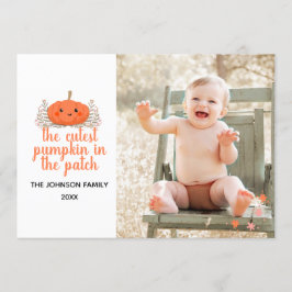 Sötaste pumporna i lappen Höst fotokort Inbjudningar