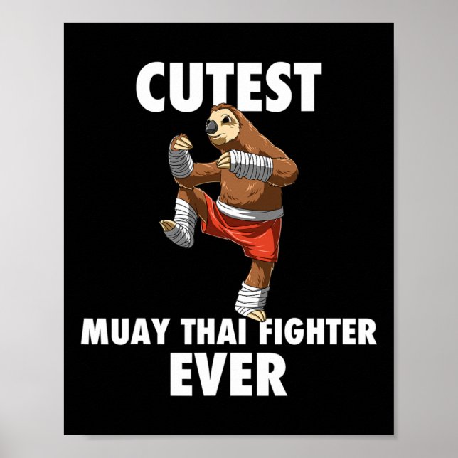 Sötaste Sengångarboxaren någonsin - Muay Thai Kick Poster (Framsidan)