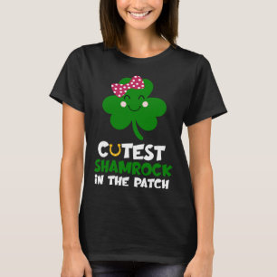 Sötaste Shamrock I Plåstret St Patricks Day Barn T Shirt