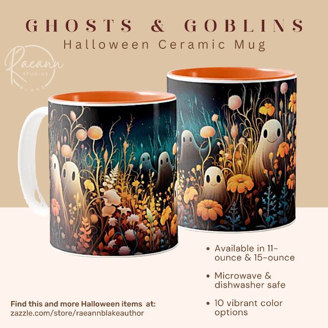 Sötaste Spöken och Gubbar Halloween Keramik Mugg (Skapare uppladdad)