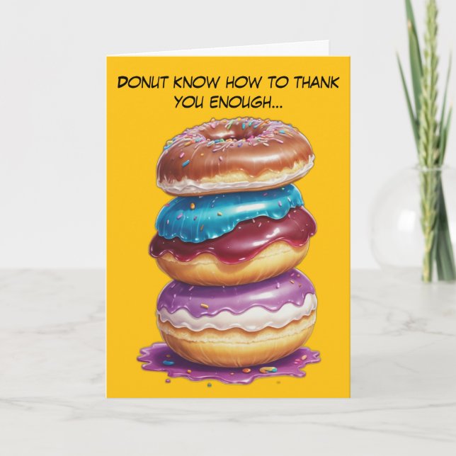 Sötaste tack för en Hål-bunch Kort (Framsida)