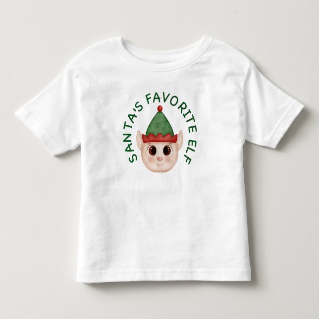 Sötaste tomtens favorit tomte jul baby t-shirt  (Framsida)