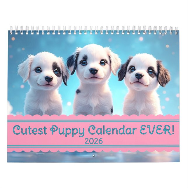 Sötaste Valpkalender NÅGONSIN! Kalender (Omslag)