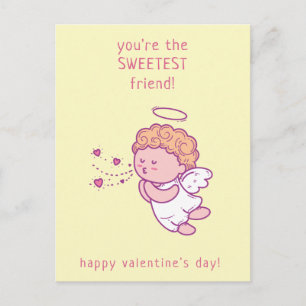 Sötaste vän - Söt Cupid Klassrumsvalentin Vykort