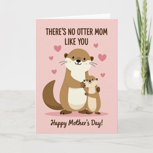 Sötaste Vattenlevande Mamma Kort (Framsida)