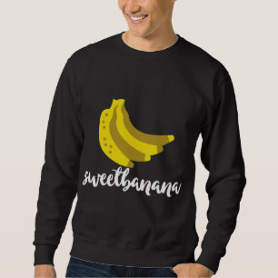 Sötbanansötare Banana Tropical Fruit Älskare Humo Lång Ärmad Tröja