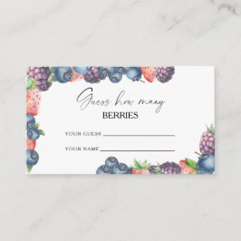 Sötbär - gissa hur många bär möhippa-vilt tilläggskort