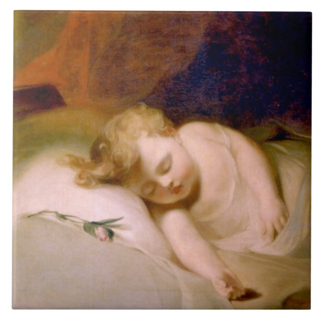 Sötbarn (av Thomas Sully) Kakelplatta (Framsidan)
