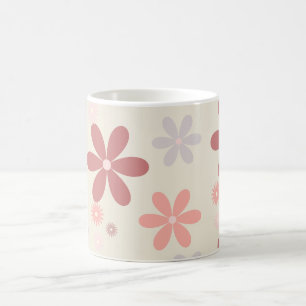 Sötblommig flicka glitter kaffemugg