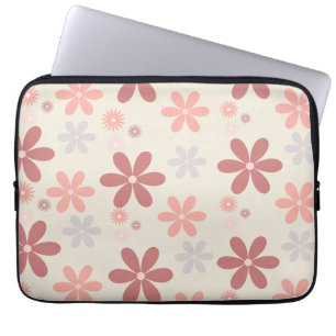 Sötblommig flicka glitter laptop fodral