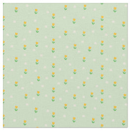 Sötblommor Kammade bomullsdukar (56-tums bredd) Tyg