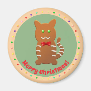 Sötbröd Katt Tecknad Magnet
