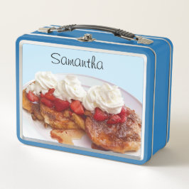 Sötbröd med jordgubbar och grädde