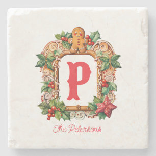 Sötbröd Monogram Stenunderlägg