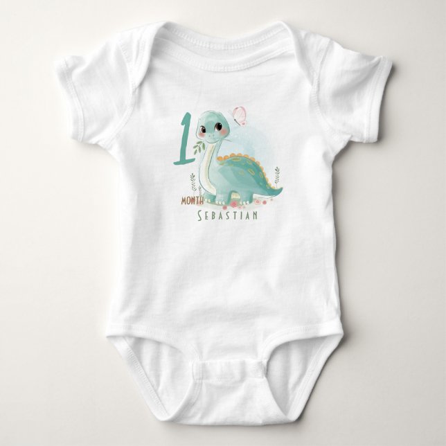 Sötdino Baby Bodykostym T Shirt (Framsida)