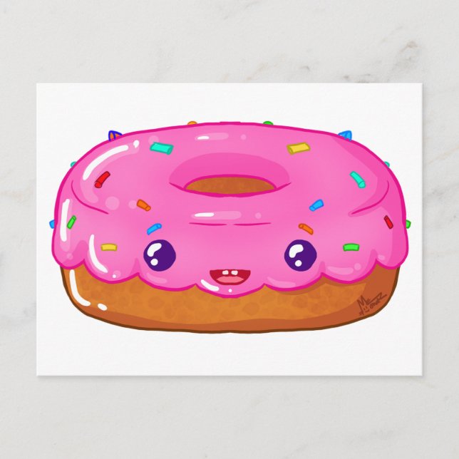Sötdonut kawaii vykort (Framsida)