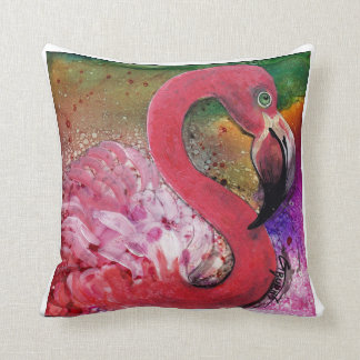 SÖTEN I ROSA flamingo kudder design vid Kudde