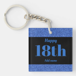 söten personifierade födelsedaggåvakeychain 18th