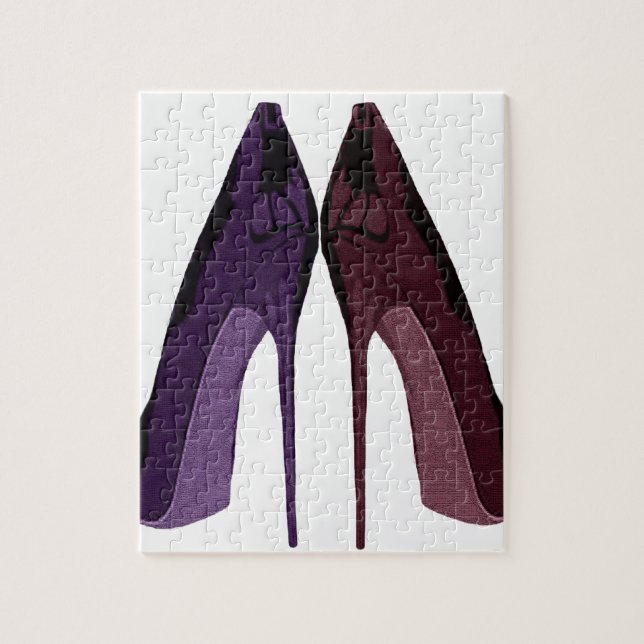 Söten skor alla i en rokonst pussel (Vertikal)