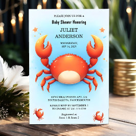 Sötfångare för kute Coola Beach Ocean Catch Red Cr Inbjudningar