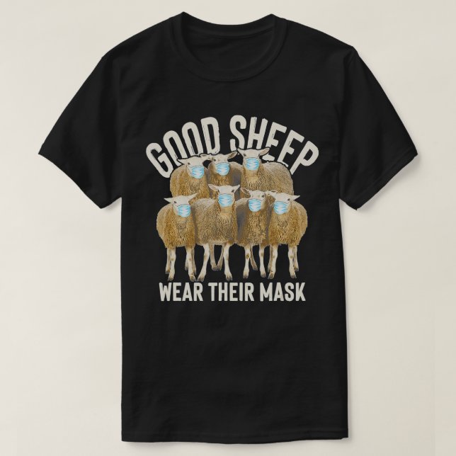 Sötfår - Bra får Bära deras mask Funny Ani T Shirt (Design framsida)