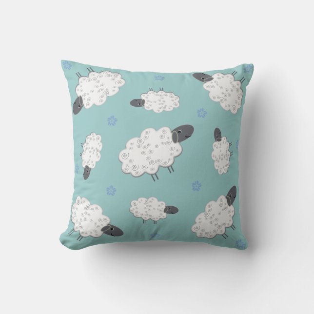 Sötfår Dekorativ kudde för barn (Framsida)