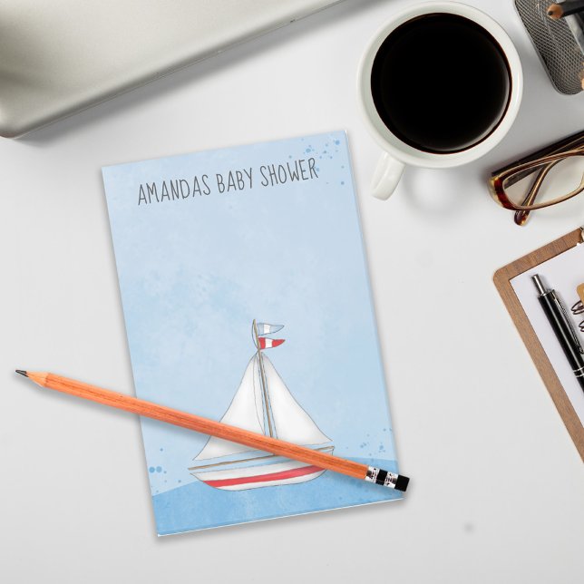 Sötfärgning Nautical Tack Cute för babyskor Post-it Block (Skapare uppladdad)