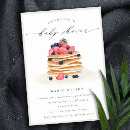 Sötfärgsbabyskor för färgen Cute Fruit Pancake Wat Tack Kort